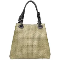 Gave Lux Araminta Shopper aus gewebtem Wildleder Verstellbare Griffe und Schulterriemen Taupe Mediun UNICA 32x29x17 cm