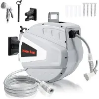 OEM Automatische 20 Meter Tuinslang mit 9 Sproeiern und 180° Drehbarer Slangenhalter