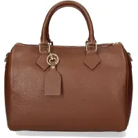 Gave Lux Aralia Damen Handtasche aus echtem Leder Italienische Handwerkskunst ROSSO UNICA 30x23x18 cm