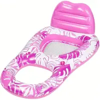 StarTech.com Aufblasbare Poolliege - Pool-Sessel für Erwachsene - PVC - Schwimmender Liegestuhl - Rosa