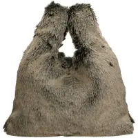 Gave Lux Handtasche Damen Valenza Calfhair Leder Grau Grey UNIQUE 40x28x7 cm