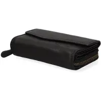 HILL BURRY Herrengeldbörse echtes Kalbsleder RFID Schutz Diebstahlsicherung Blau Blu UNICA 14x11x4 cm HILB-13092-BLU