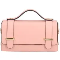 Gave Lux Handtasche aus echtem Ruga-Leder mit abnehmbarem Kettenriemen Beige UNICA 18x9.5x5 cm