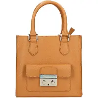Gave Lux Damenhandtasche aus Leder, Modell "Ruga", mit abnehmbarer Schulterriemen, hergestellt in Italien