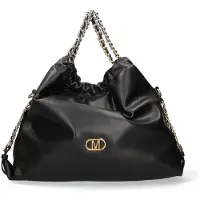 Marc Ellis Handtasche Polyurethan Schwarz Kettenhenkel Black B UNICA 43x42x11 cm MARLOWE_CH-BLACK