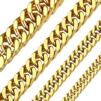 Markenlos Cuban Chain 5mm-10mm-13mm RVS Miami Curb Link Kette 18-30 Zoll