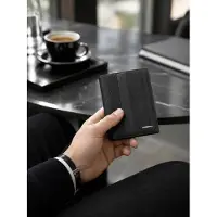 Valentini Yew Leder Geldbörse Schwarz Vertikal 14 Karten