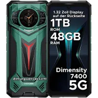 Doogee S200 Ultra Rugged Smartphone Handy, 5G, IP68/IP69K, 6,72" 120Hz, 1,32" AMOLED, 11000mAh, 66W, 48GB+1TB, 100MP, NFC, Fingerabdruck, ohne Vertrag