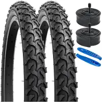 Merkloos Solidchoice – Fahrradreifen-Set, 20 Zoll, inklusive Innenreifen, für Mountainbikes