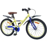 vidaXL Kinderfahrrad 18 Zoll für 5-7 Jahre alt Gelb