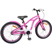vidaXL Kinderfahrrad 22 Zoll für 7-12 Jahre alt Dunkelrosa