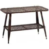 AEA Couchtisch Braun Modern Terrassemöbel Rattan Möbel Luxus Design Einrichtung