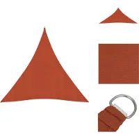 vidaXL Sonnensegel 160 g/m² Terrakottarot 4,5x4,5x4,5 m HDPE - Sonnenschirme & Sonnenschutze