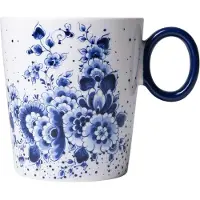 Heinen Delfts Blauw – Becher Blauwe Stip Bloemenzee