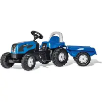 Rolly Toys Kid Landini Power Farm 100 Trettraktor mit Anhänger, Maße: 134x47x52 cm; 01 184 1