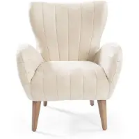 AEA Lounge Sessel Relaxsessel Textil Lounge Design Sesel Komfortsessel Beige
