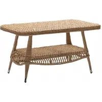 AEA Couchtisch Luxus Braun Moderner Tisch Design Kaffeetisch Rattan Beistell