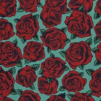 OEM Tafelkleed - Wasserabweisendes Tischüberzug - Tisch schützen - Wasserabweisendes Design - 140 x 240 cm - Rote Rosen