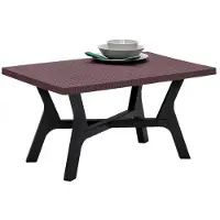 AEA Brauner Garten-Kaffeetisch Designer Terrassentische Möbel