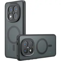 Techsuit – PureFrost MagSafe-Hülle für Xiaomi Redmi Note 14 Pro 5G / Poco X7 – mattes Schwarz
