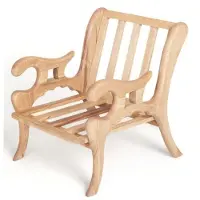 AEA Naturholzstuhl Stuhl Sessel Stühle Outdoor Möbel Garten Balkon Sessel Relax