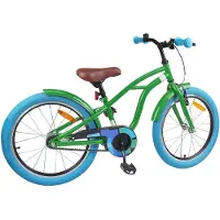 vidaXL Kinderfahrrad 22 Zoll für 7-12 Jahre alt Grün