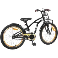 vidaXL Kinderfahrrad 22 Zoll für 7-12 Jahre alt Schwarz