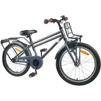 vidaXL Kinderfahrrad 20 Zoll für 6-11 Jahre alt Dunkelgrau