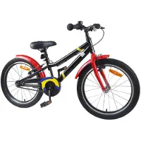 vidaXL Kinderfahrrad 22 Zoll für 7-12 Jahre alt Schwarz und Rot