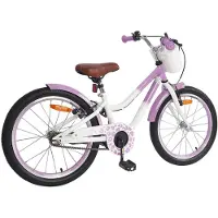 vidaXL Kinderfahrrad 18 Zoll für 5-7 Jahre alt Lila