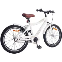 vidaXL Kinderfahrrad 18 Zoll für 5-7 Jahre alt weiß