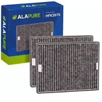Alapure HFK3975 Kompatibel mit Miele Kohlefilter DKF19-P / FWKM-1423 (2 Stück)