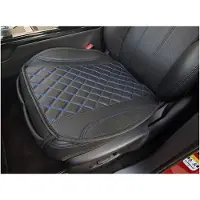 BREMER SITZBEZÜGE 1 Sitzauflage für Audi SQ5 8R in Schwarz/Blaue Naht (OT406)