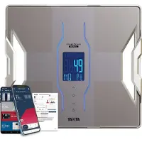 Tanita RD-953 Profi Körperanalysewaage – Dual-Frequenz Körperfettwaage mit Muskelqualität, Muskelmasse, Metabolischem Alter, Bluetooth App, 200 kg