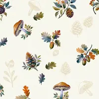 Texpot Wachstuchtischdecke Pilz Blätter Herbst abwischbar 140 x 140 - 38068 - Soonwald