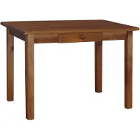 Koma Tools Tisch mit Schublade aus massivem Kiefernholz in der Farbe Eiche 130 x 70 cm