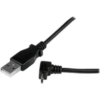 StarTech.com .com 1m USB 2.0 A auf Micro USB B Kabel aufwärtsgewinkelt -Schwarz, 1 m, USB A, Micro-USB B, USB 2.0, Stecker/Stecker, Schwarz
