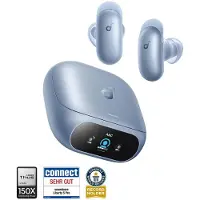 Anker Liberty 5 Pro | Guinness-Rekord für klare Telefonate, 360° ANC 4.0, Dolby Atmos Titanblau