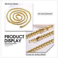 Markenlos Curb Twist Rope/Wheat/Box - Vergoldet/Schwarzes Metall - 3MM 4MM 6MM Unisex Schmuck
