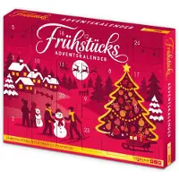 Itenga Adventskalender Frühstück Brotaufstriche - Motiv magenta Weihnachten