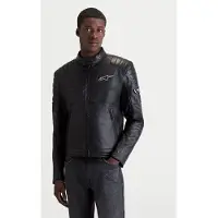 Alpinestars Revern Motorrad Lederjacke, schwarz, XL