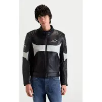 Alpinestars Revern Lederjacke Black Metal Gray, Größe: XL