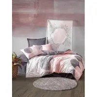 L'essentiel Maison , Leron - Grey, Bettwäsche-Set, Grau, 100 % BAUMWOLLE RANFORCE, 260 x 220 cm