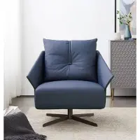 AEA Sessel Sitzer Wohnzimmer blau Modern Design Luxus Sitzmöbel Relax Club