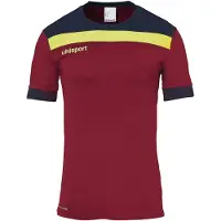 Uhlsport Offense 23 Trikot Kurzarm Kinder - Bordeaux / Marine / Neongelb