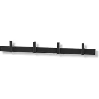 Zack Garderobenleiste Cadore schwarz, Designer Design, 40x5x3.5 cm