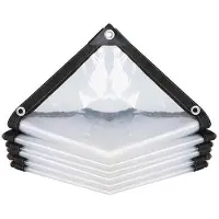 Merkloos Zeitloses, wasserdichtes Schutzplane – Transparent – Abdeckplane für Gartenmöbel – Schutz für Pflanzen – 2 x 2,5 m – Farbbeständig