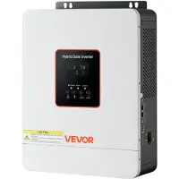 Vevor 3000W Hybrid-Wechselrichter, 24V DC auf 230V AC, mit integriertem 80A MPPT-Solarladeregler, kompatibel mit Blei-Säure-& Lithiumbatterien, für Zuhause, RV & netzunabhängige Systeme