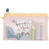 OEM Schlamperetui mit Einhorn-Extras, 24 x 18 cm, PP/PVC/Papier