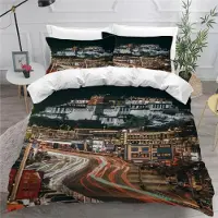 Sonstiges Bettwäsche-Set Zug Eisenbahn 135x200 cm 3-teilig Mikrofaser mit Reißverschluss